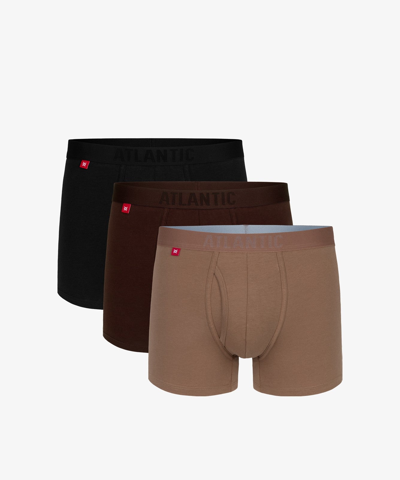 Boxer in cotone elasticizzato con elastico a vista