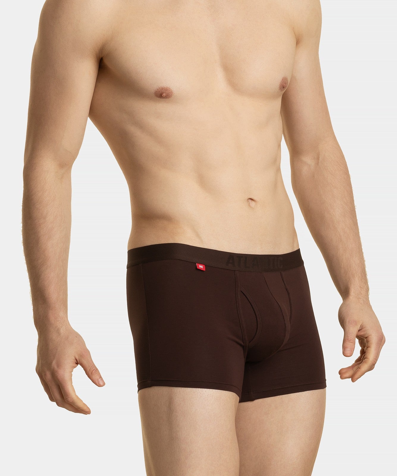 Boxer in cotone elasticizzato con elastico a vista