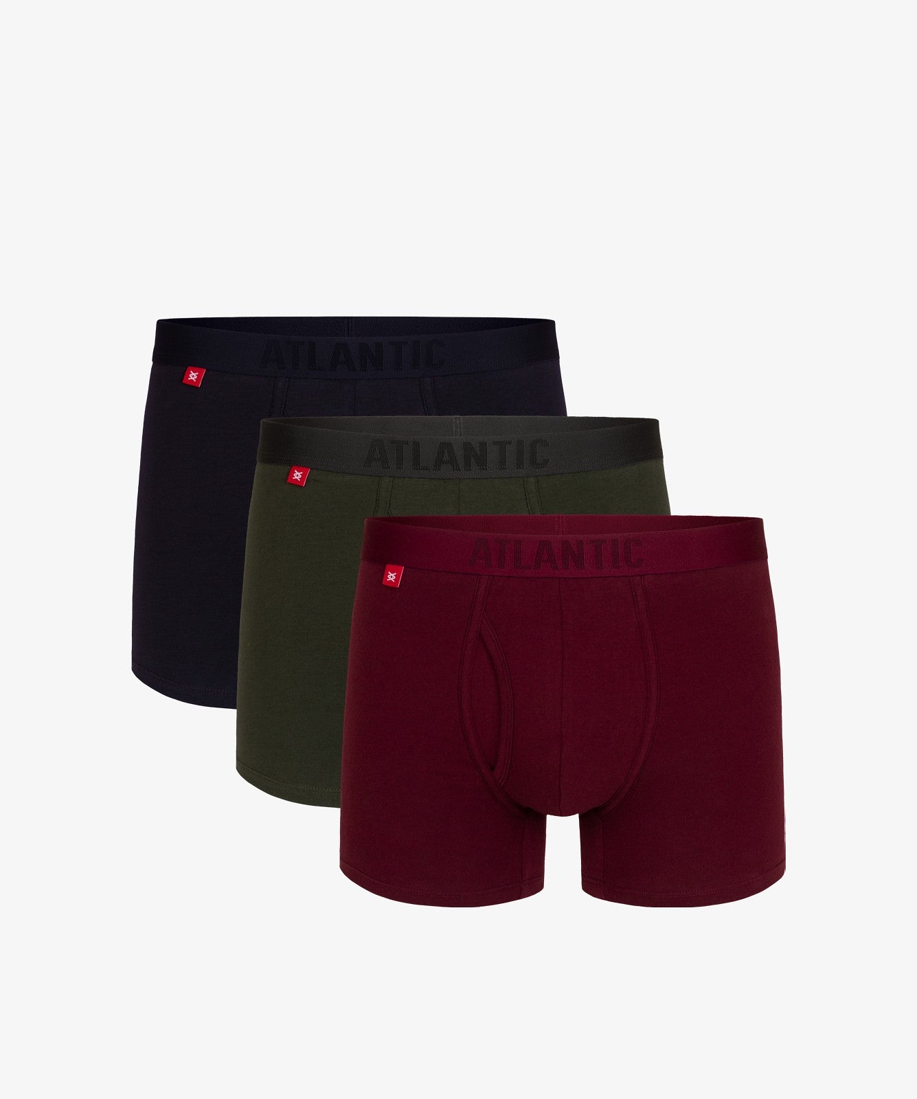 Boxer in cotone elasticizzato con elastico a vista