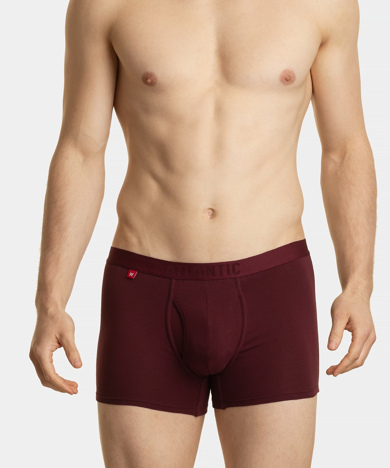 Boxer in cotone elasticizzato con elastico a vista