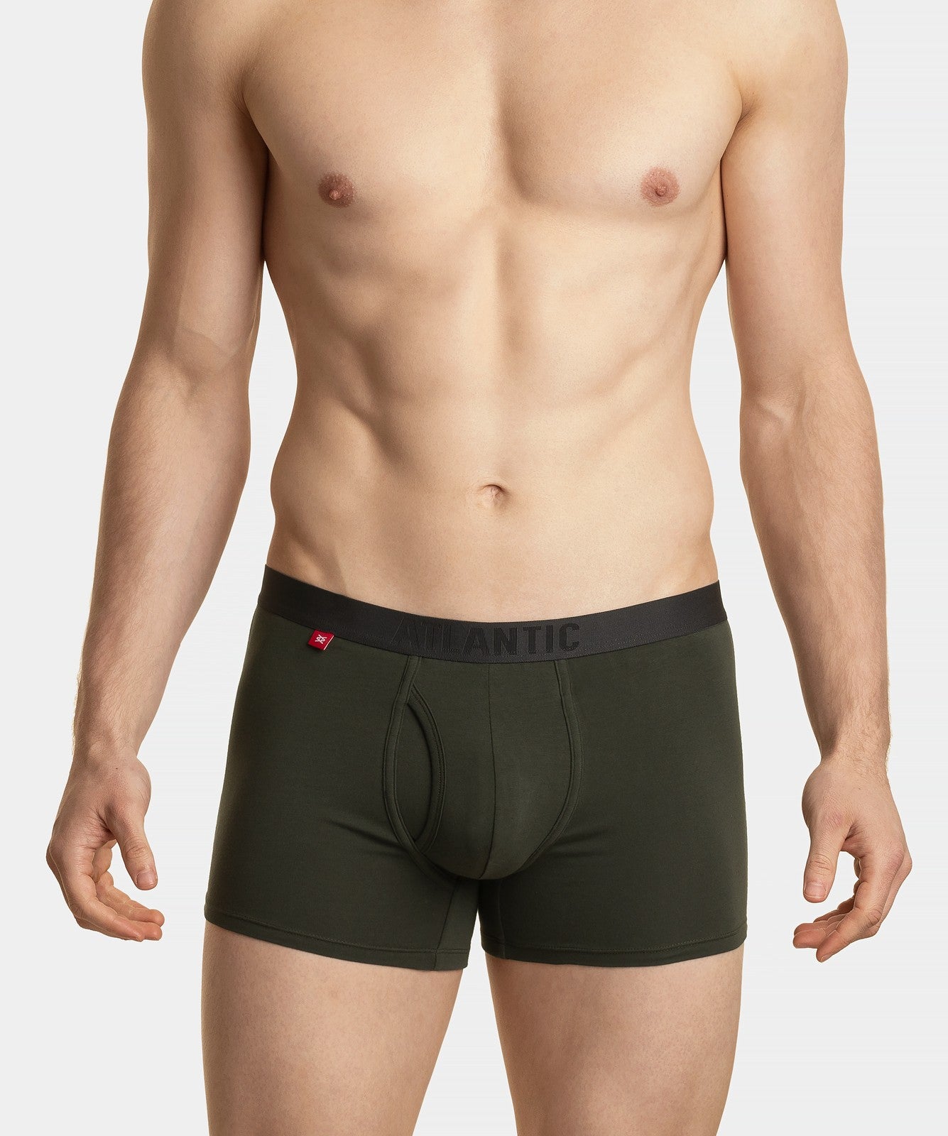 Boxer in cotone elasticizzato con elastico a vista
