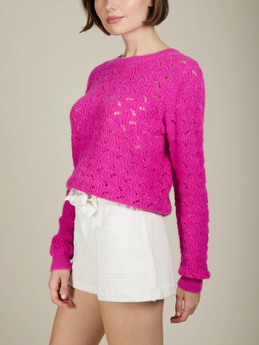 Maglia lavorata in misto lana