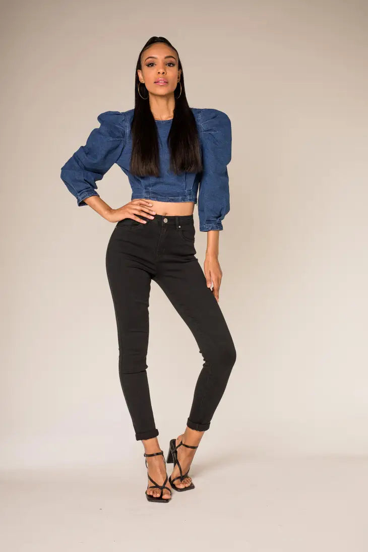 Jeans skinny in cotone elasticizzato
