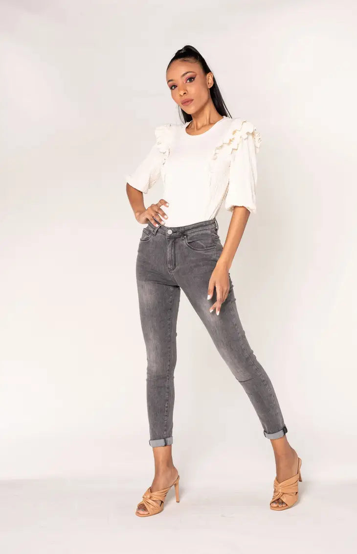 Jeans skinny in cotone elasticizzato