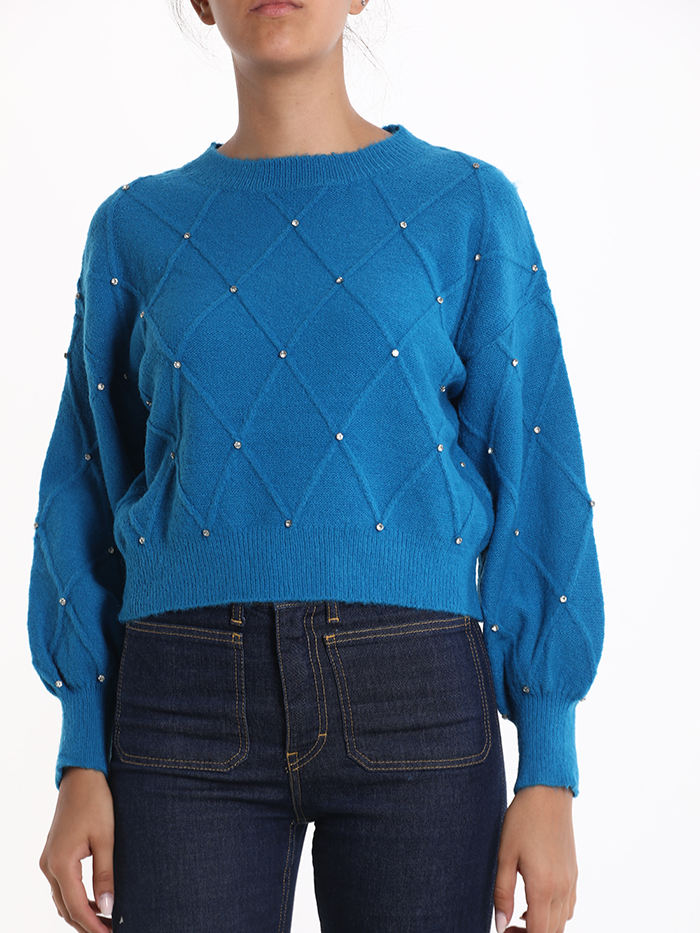 Maglia corta con maniche a palloncino - EMILY - Autunno/Inverno 2023