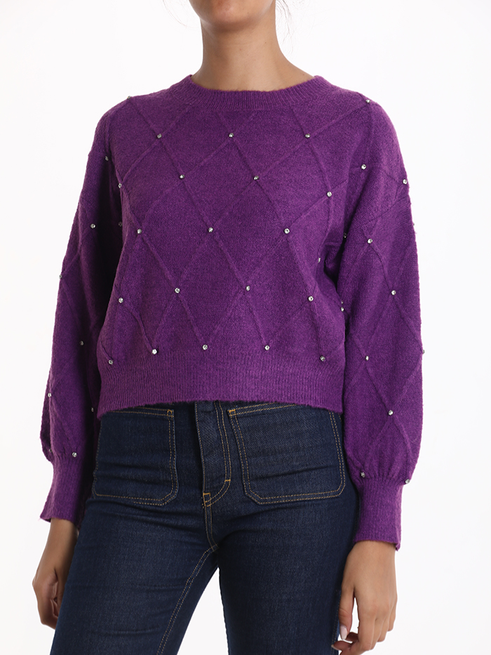 Maglia corta con maniche a palloncino - EMILY - Autunno/Inverno 2023