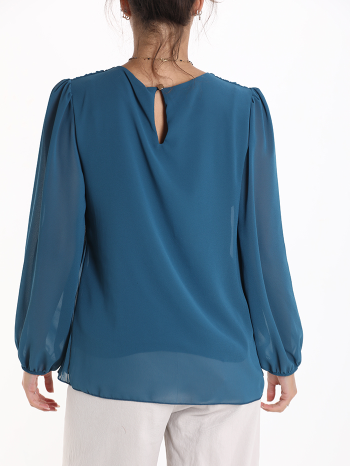 Blusa plissè