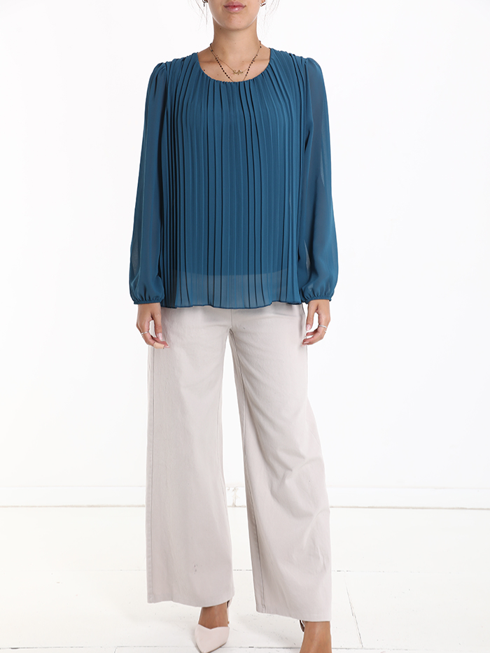 Blusa plissè