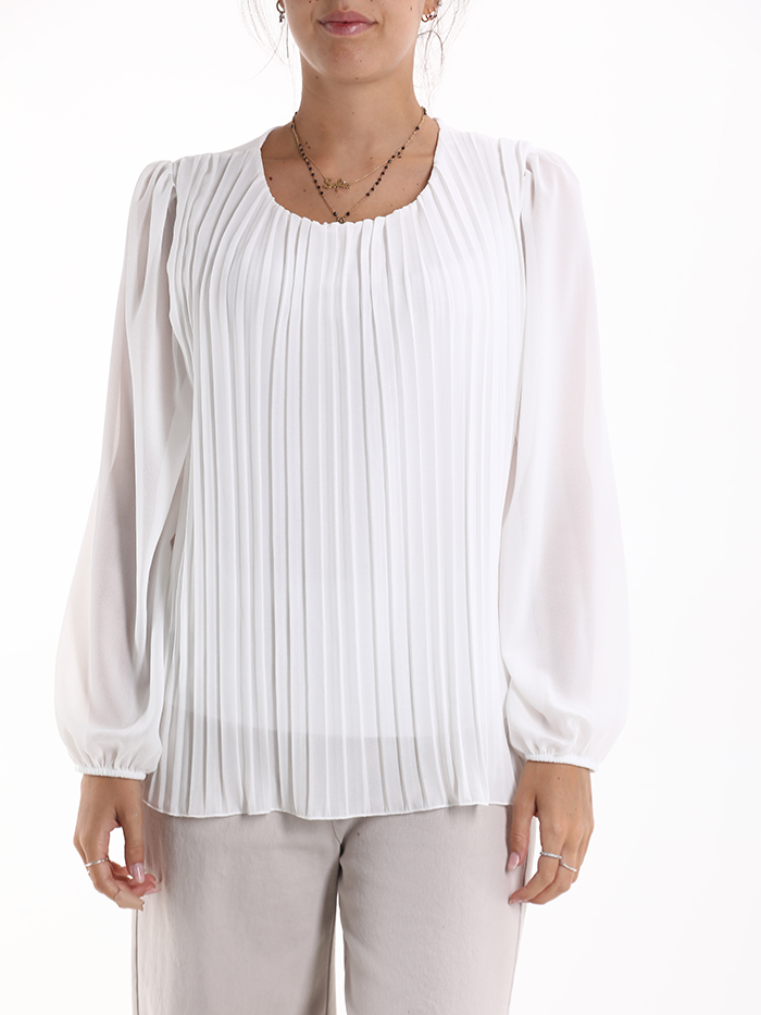 Blusa plissè