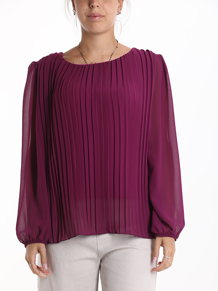 Blusa plissè