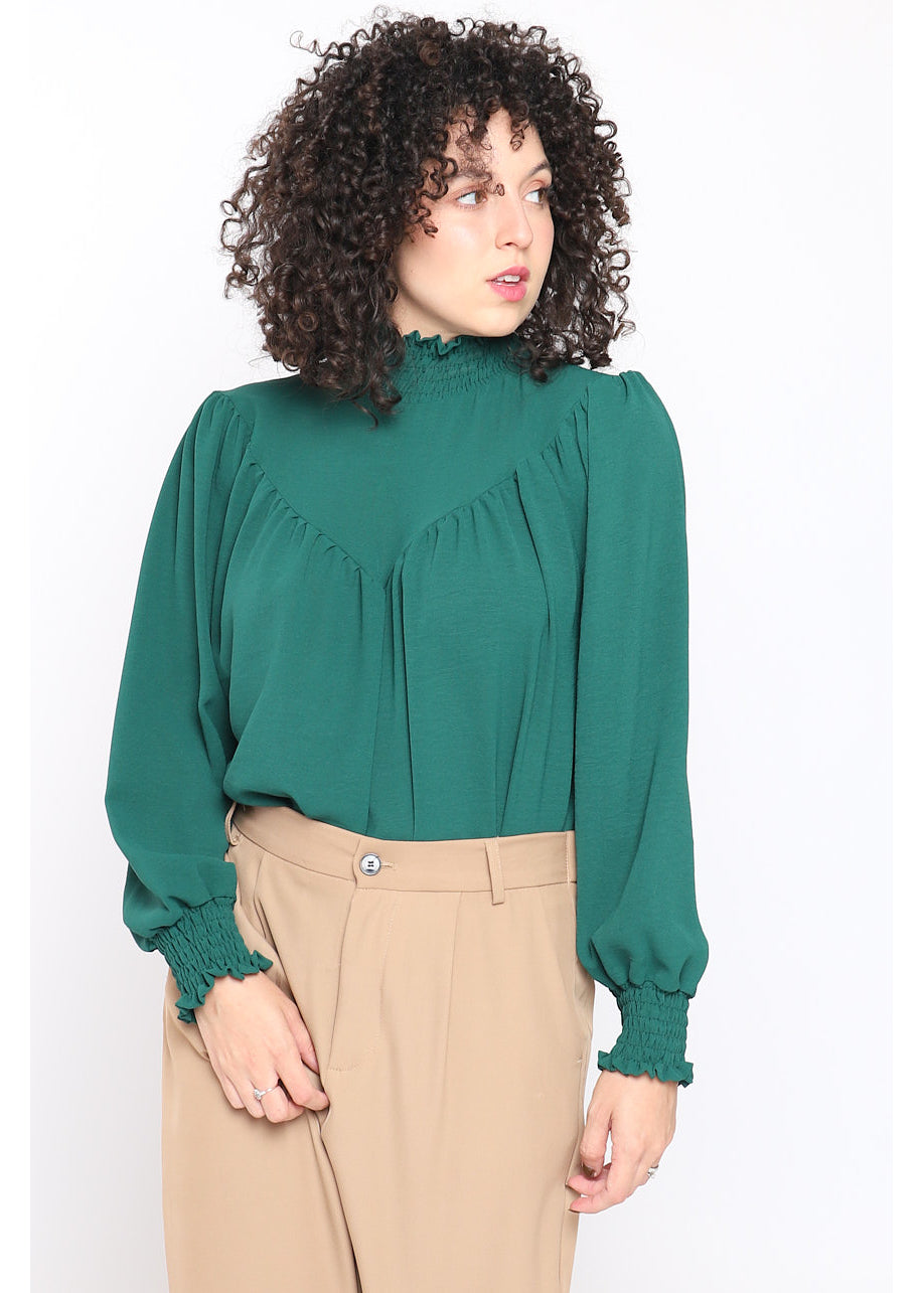 Blusa arricciata