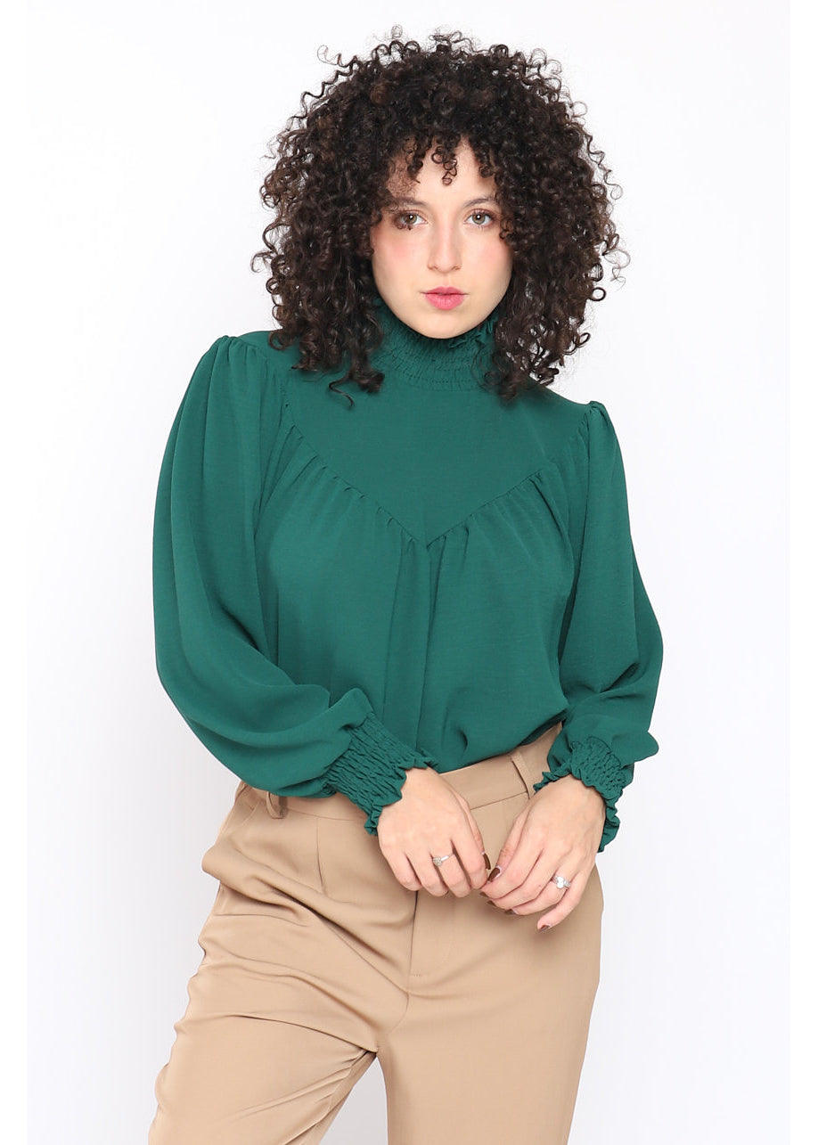 Blusa arricciata