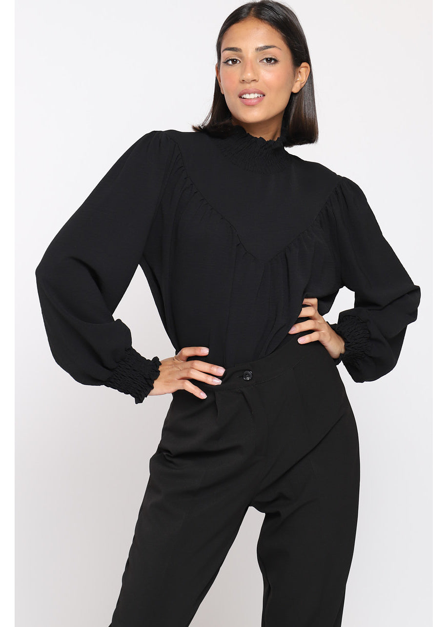 Blusa arricciata