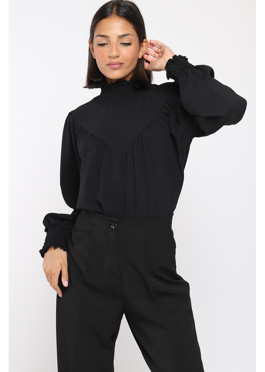Blusa arricciata