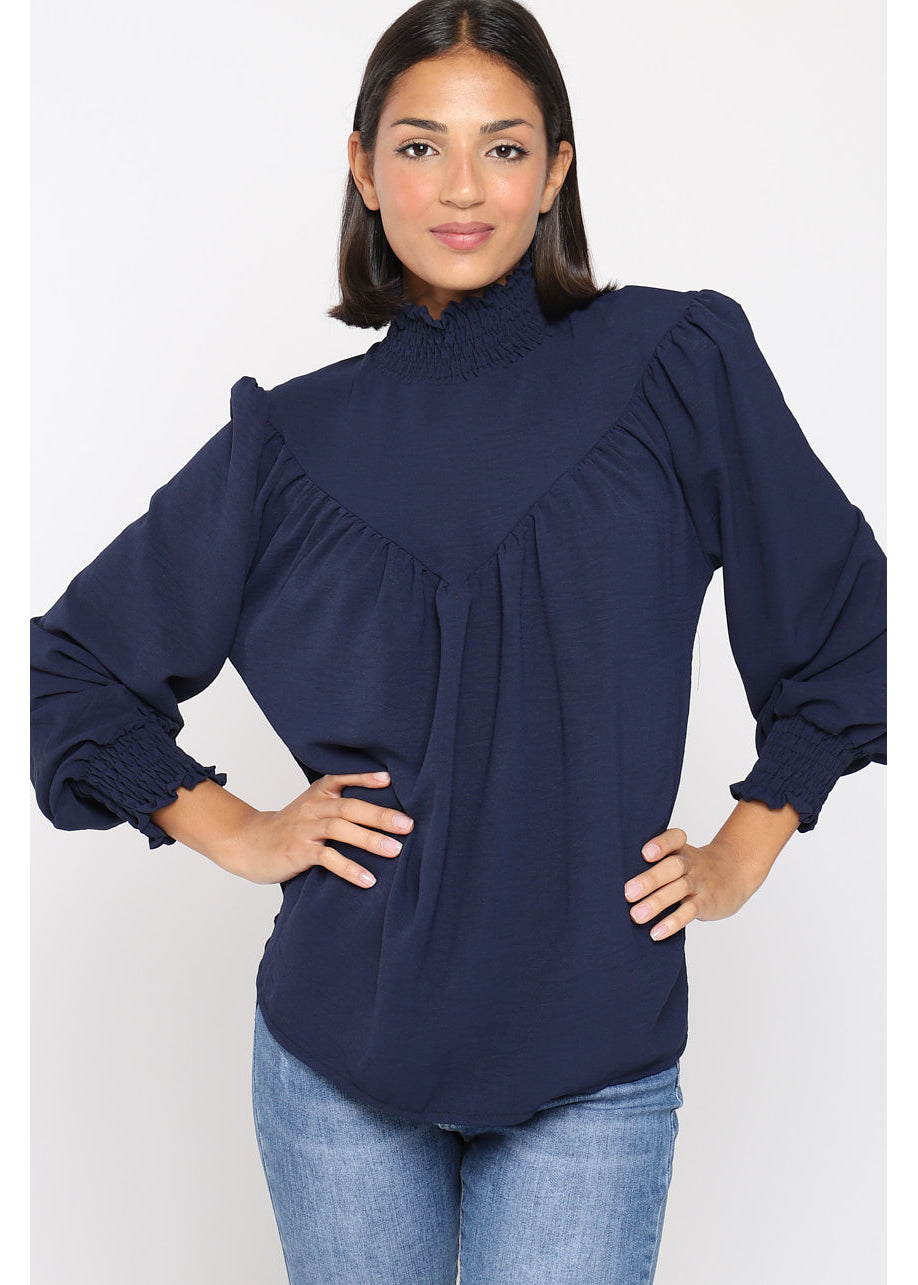 Blusa arricciata