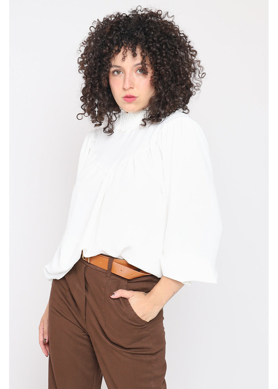 Blusa arricciata