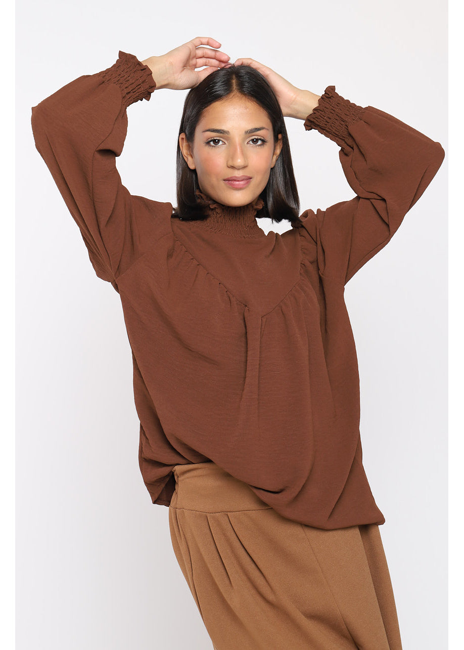 Blusa arricciata