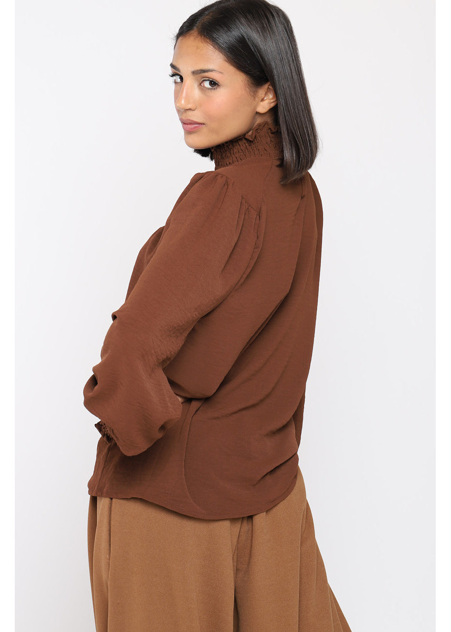 Blusa arricciata