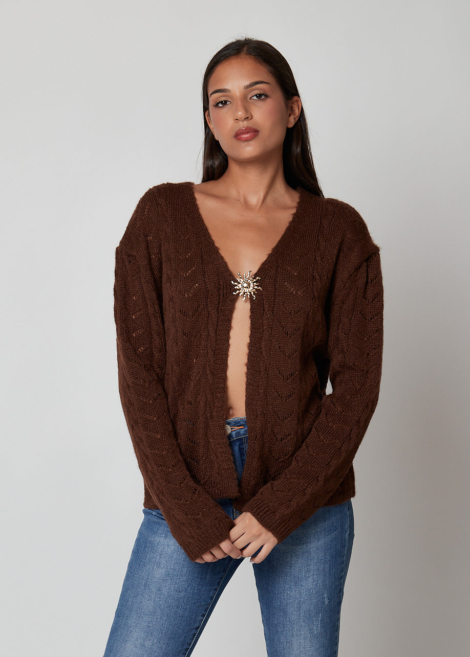 Cardigan traforato - 286549