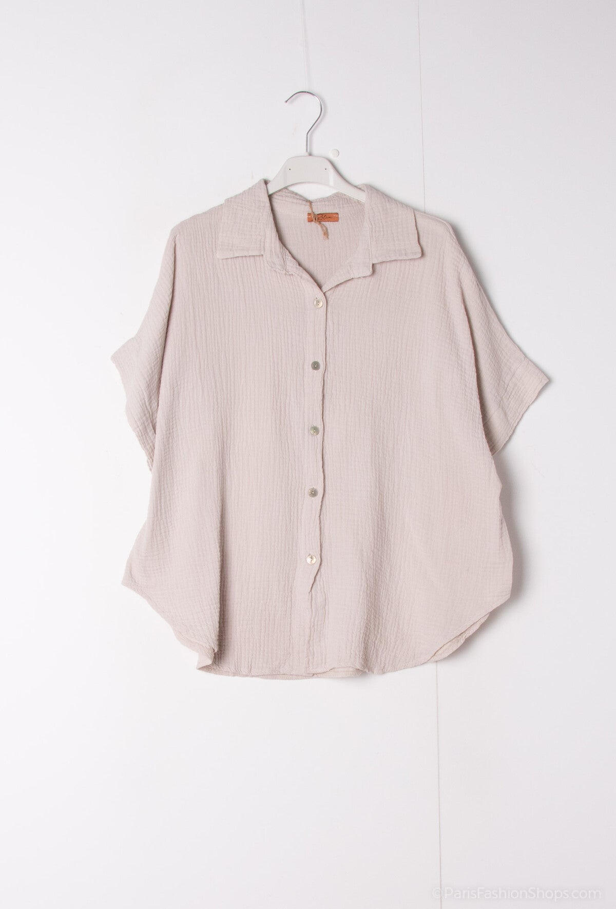 Camicia aperta con bottoni in 100% cotone