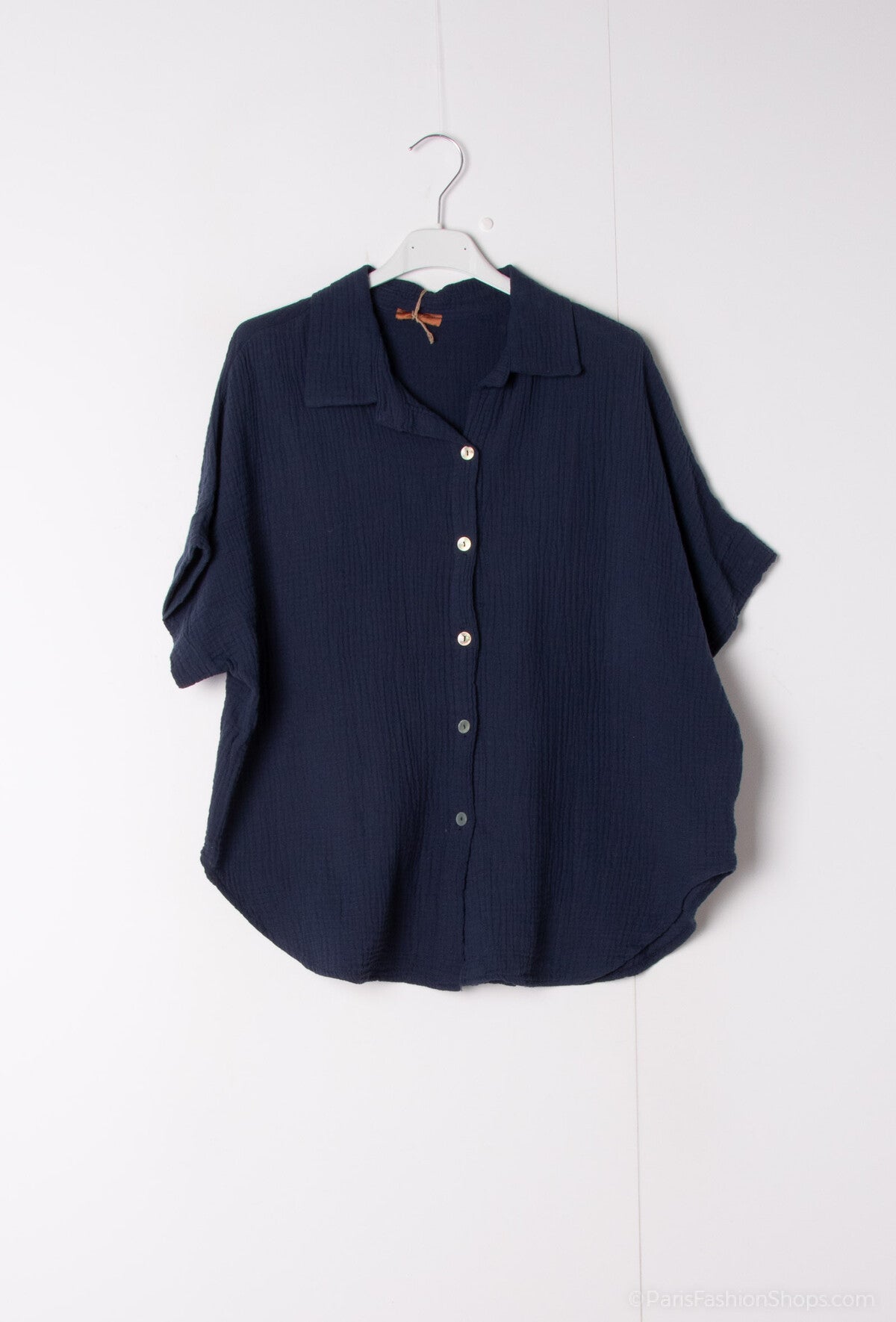 Camicia aperta con bottoni in 100% cotone