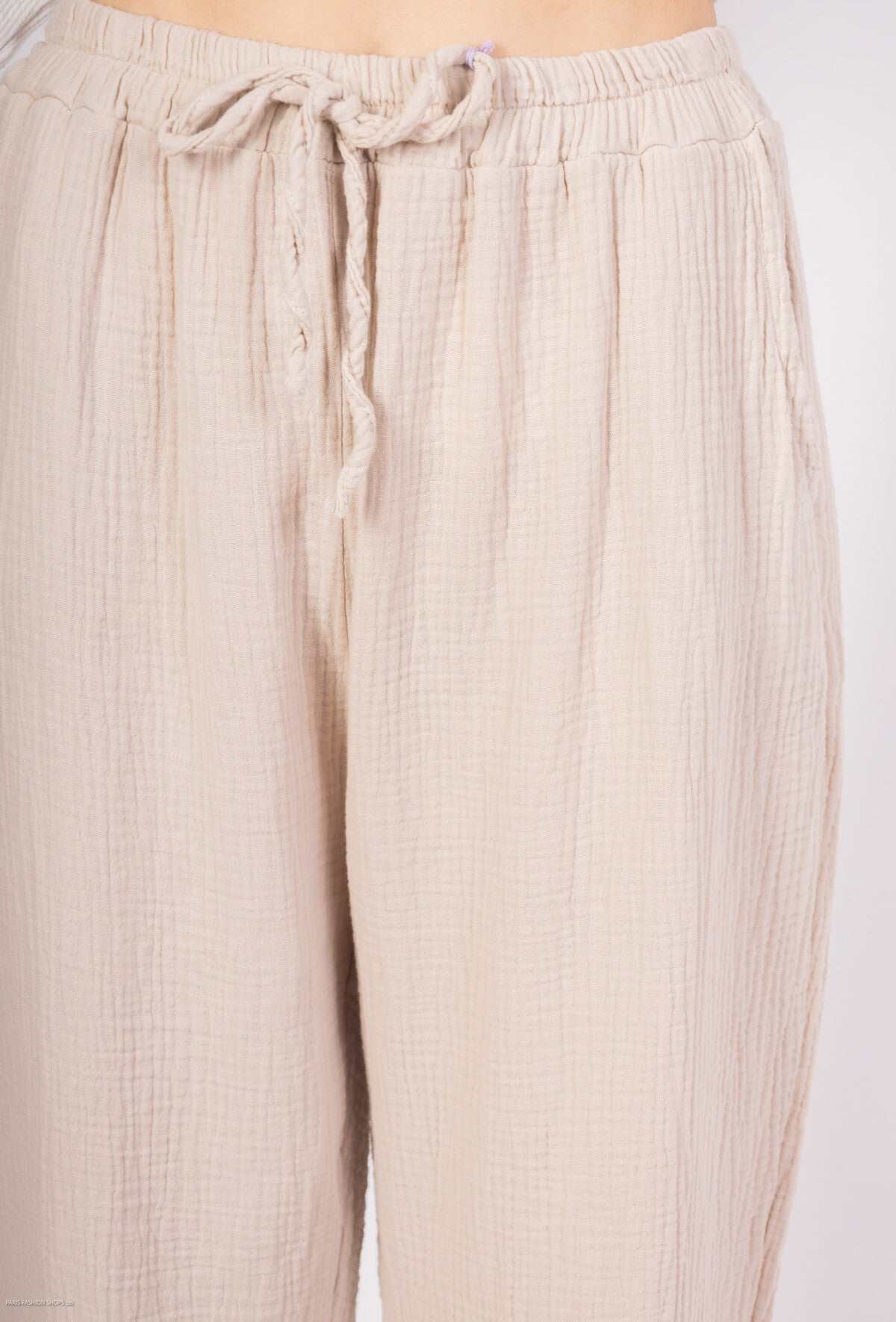 Pantaloni in garza di cotone