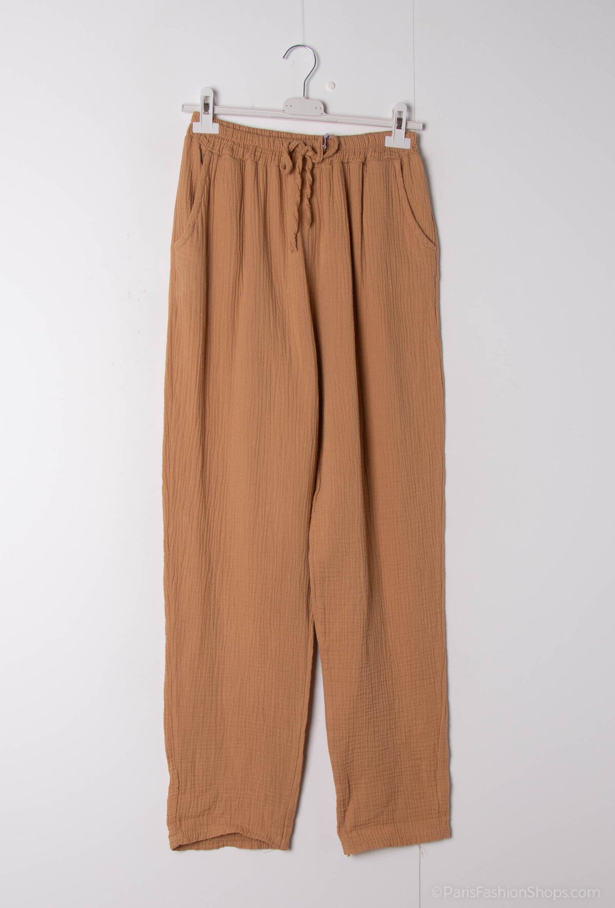 Pantaloni in garza di cotone
