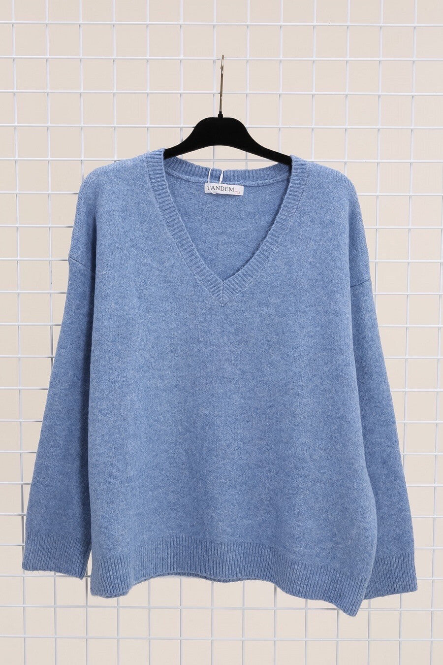 Rayon and Cashmere V-Neck Sweater