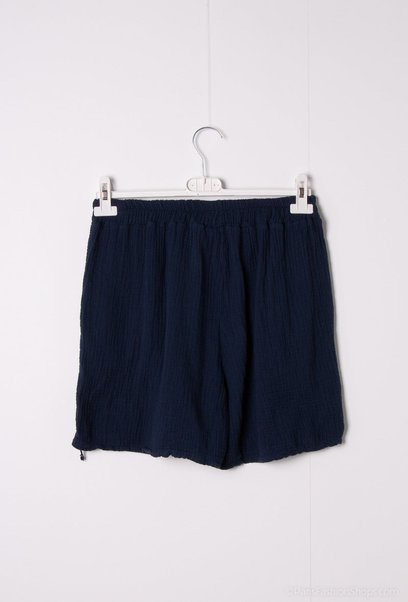 Pantaloncini in garza di cotone
