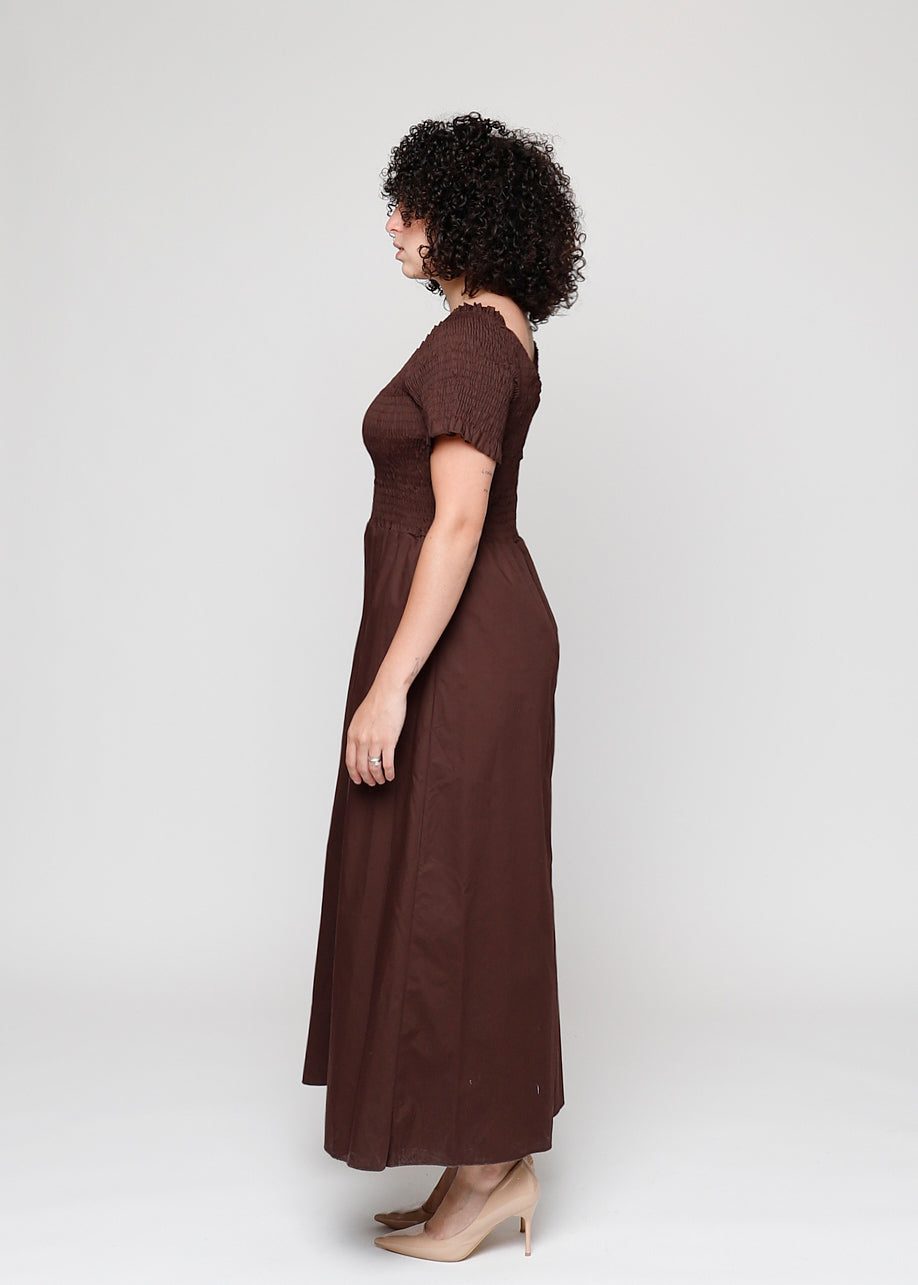Short-sleeved cotton dress