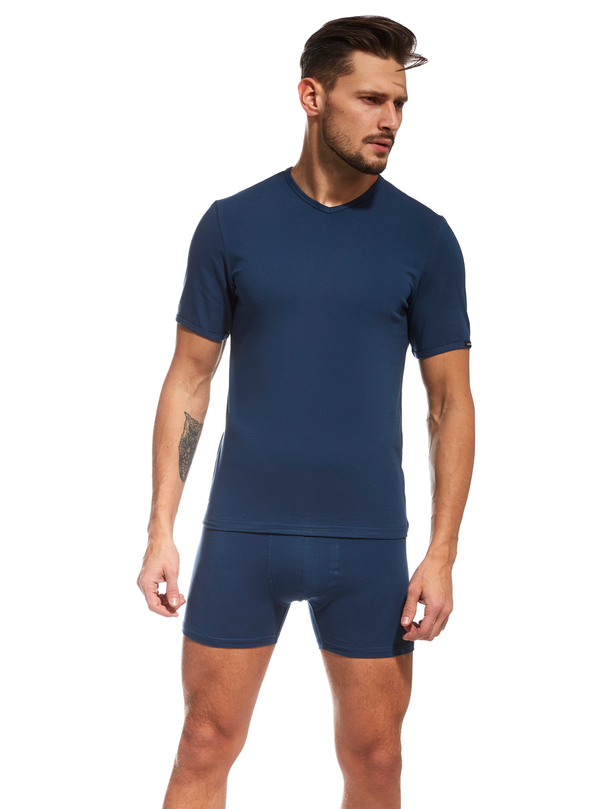 T-shirt uomo SCOLLO a V in cotone elasticizzato - HIGH EMOTION