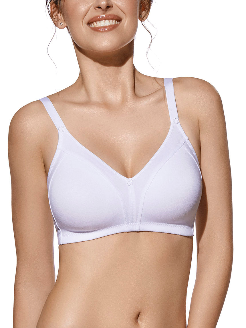 Non-wired cotton bra - BLANCA