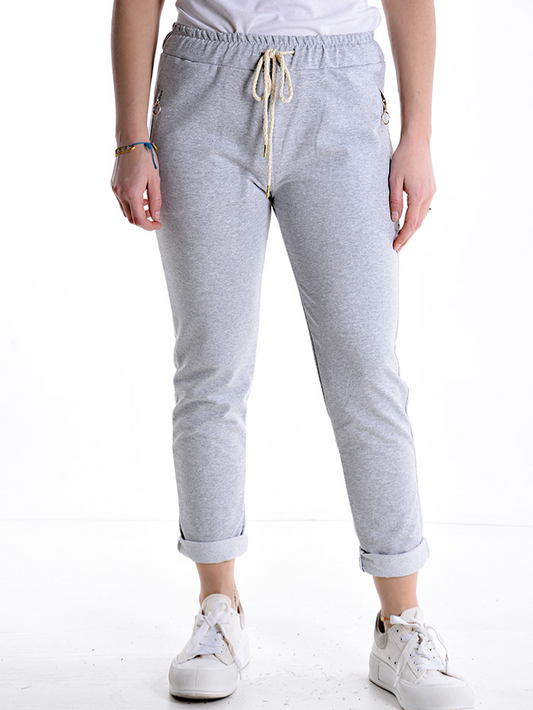 Sports trousers in stretch cotton