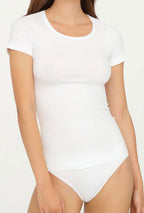 T-shirt a maniche corte in morbida microfibra traspirante - Bodywear - Lullaby Lingerie