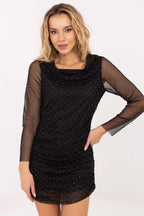 Abito aderente con piccole paillettes - 221103