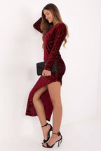 Abito asimmetrico con paillettes - 220305