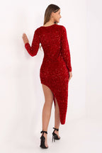 Abito asimmetrico con paillettes - 220305