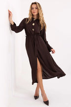 Abito camicia con linea svasata - 221283