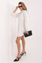 Abito camicia mini a righe con bottoni - MIRIAM - 224767