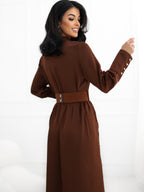 Abito chemisier elegante da donna midi Denise - 11