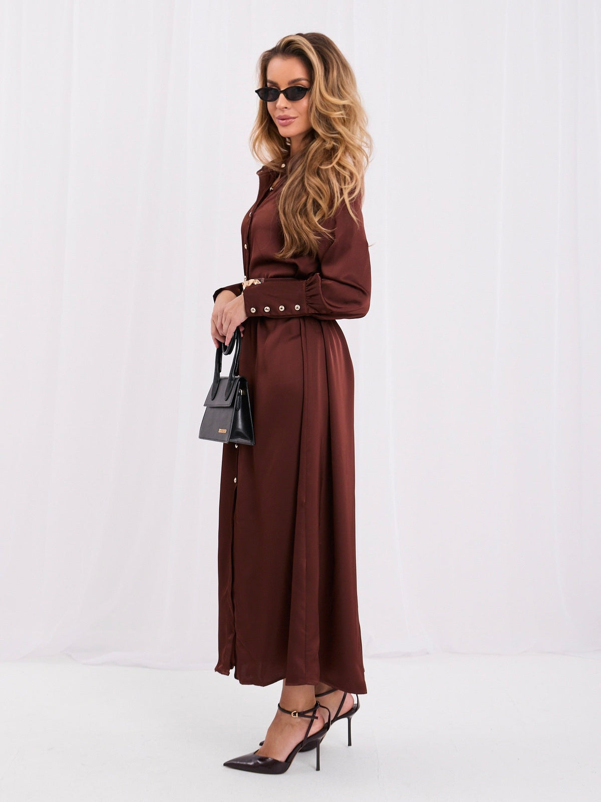 Abito chemisier elegante da donna midi Denise - 4