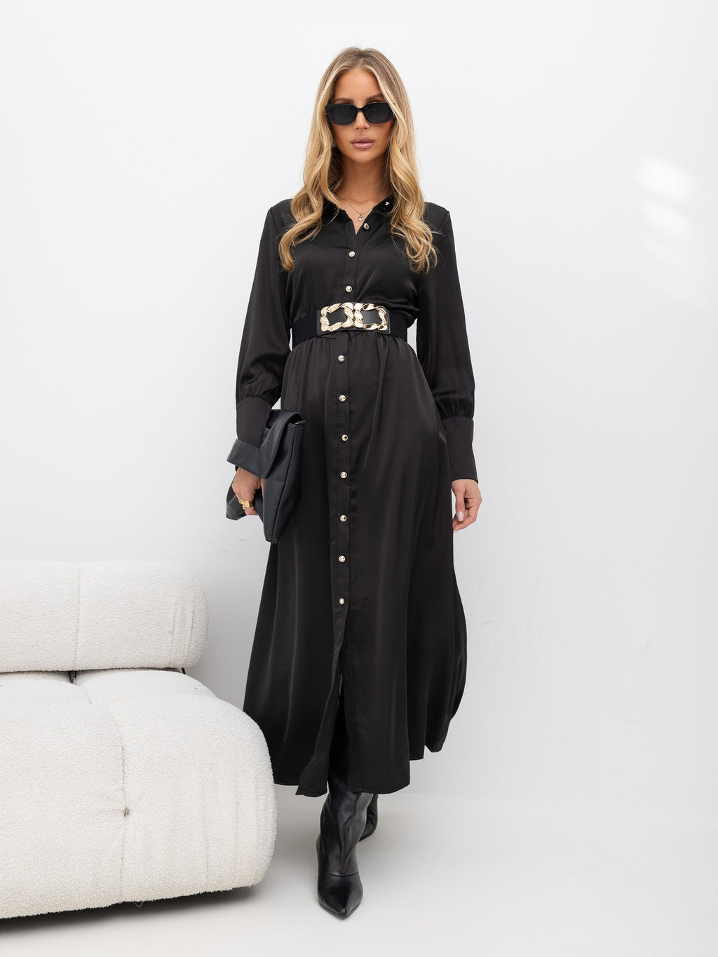 Abito chemisier elegante da donna midi Denise - 16