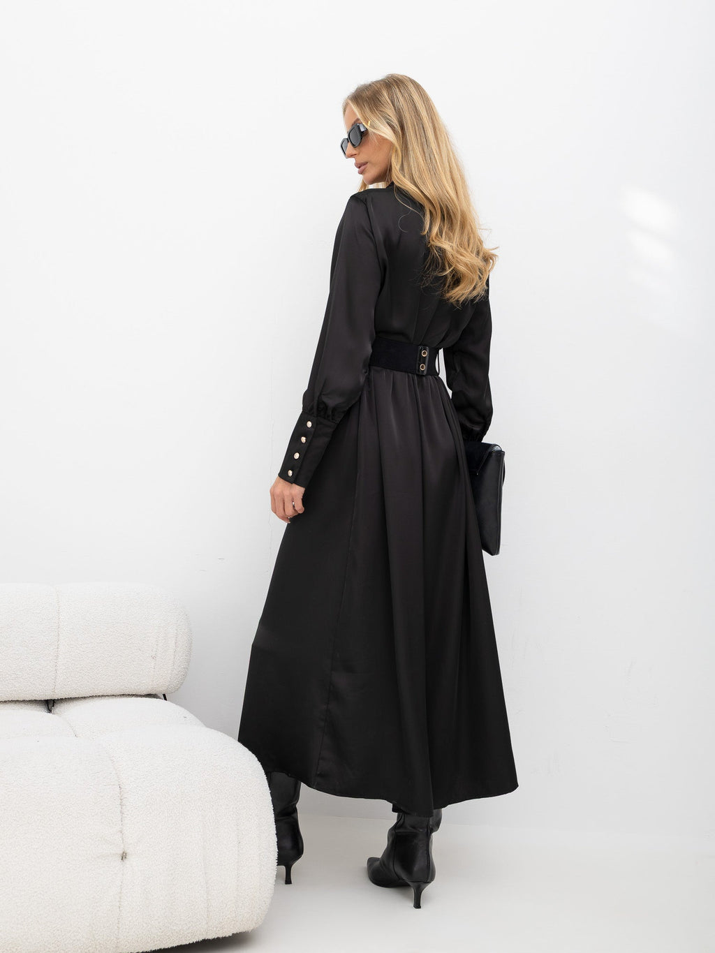 Abito chemisier elegante da donna midi Denise - 18