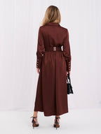 Abito chemisier elegante da donna midi Denise - 5