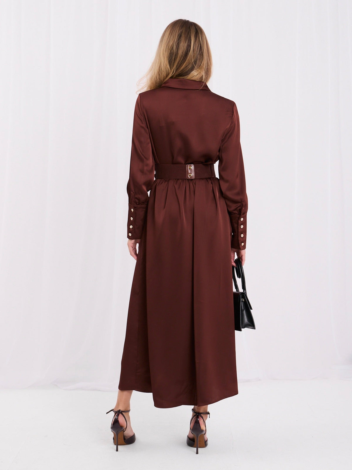 Abito chemisier elegante da donna midi Denise - 5