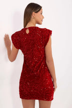 Abito corto con paillettes - 221107