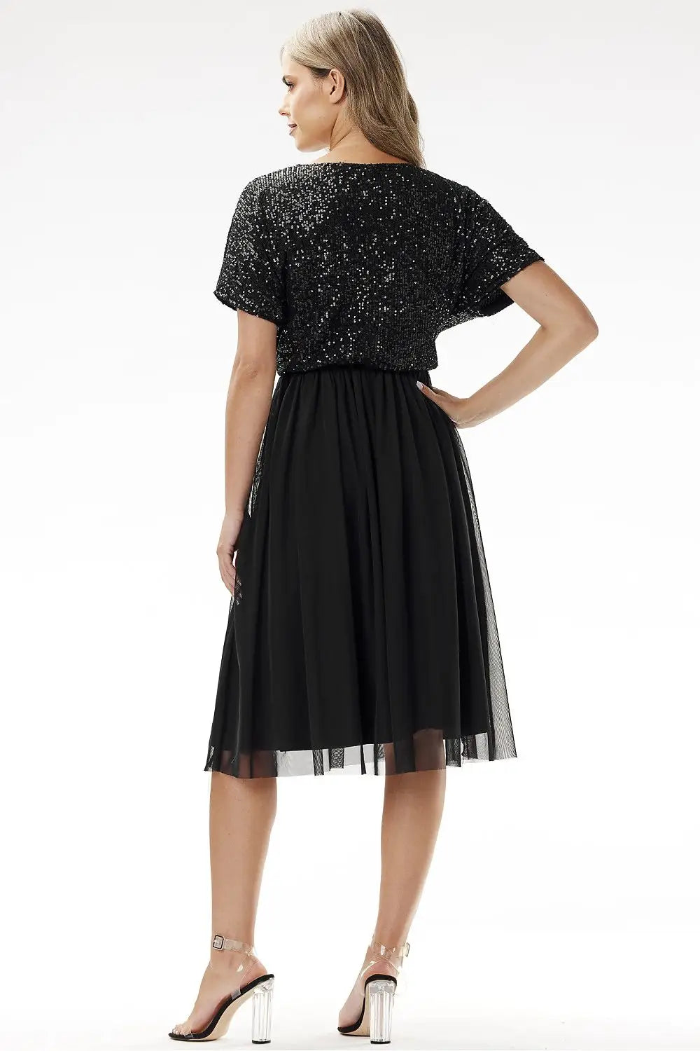 Abito da sera con paillettes e - 204286