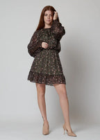 Abito fantasia floreale - 12835