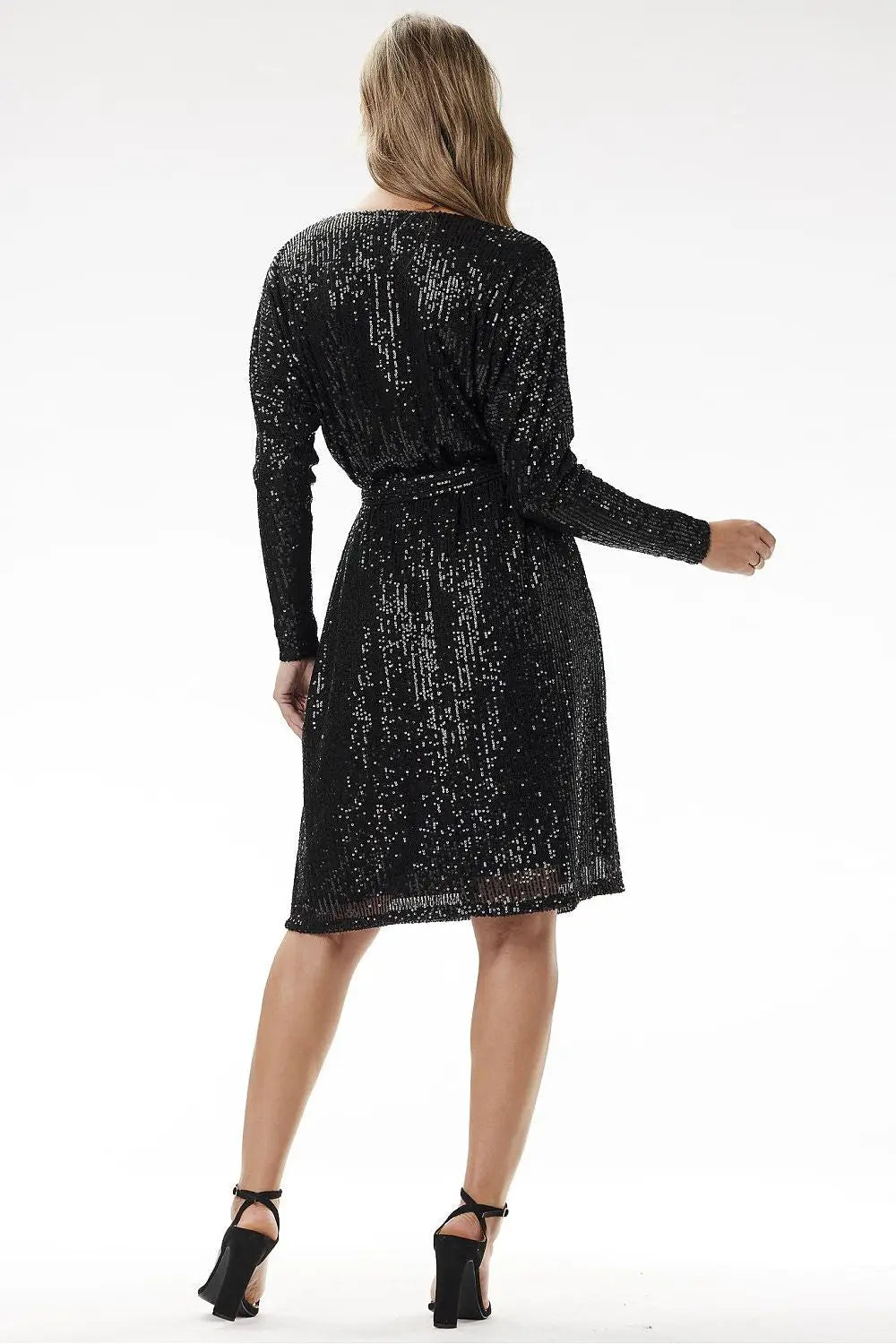 Abito a con paillettes e V - 204283