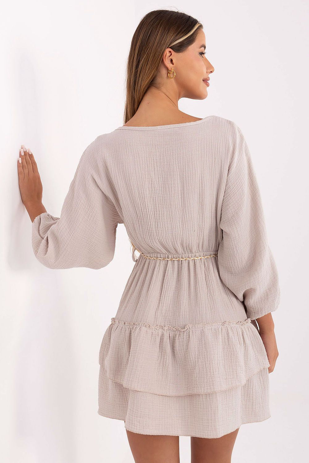 Abito mini in mussola stile boho - 215190